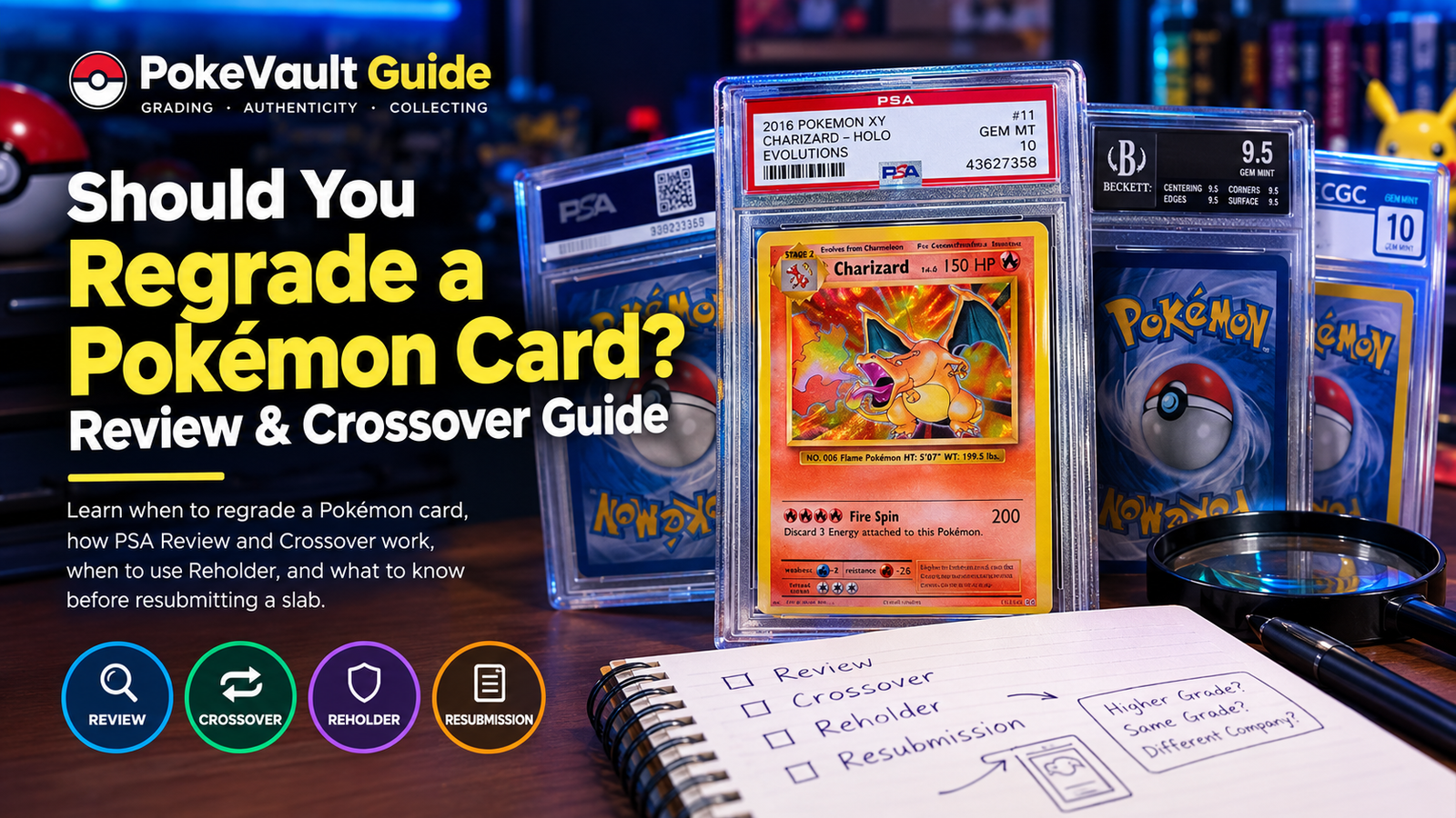 Should You Regrade a Pokémon Card? PSA Review, Crossover and Reholder Guide