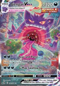 Gengar VMAX #271/264 Fusion Strike Pokémon card