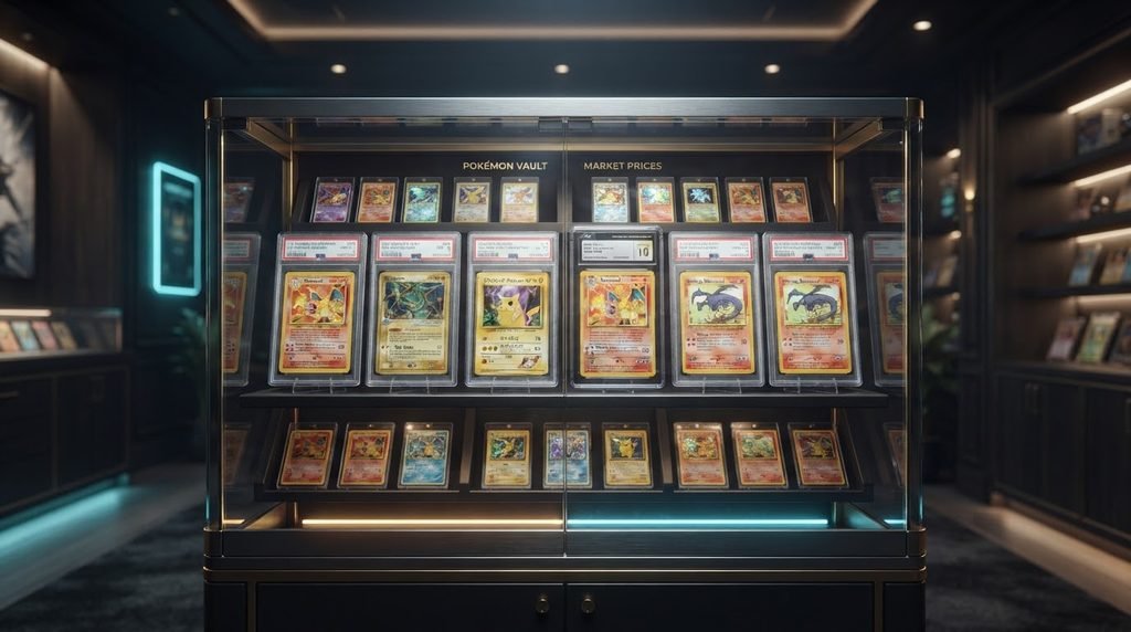 PokeVault Guide - Pokémon TCG market prices and rare card vault display