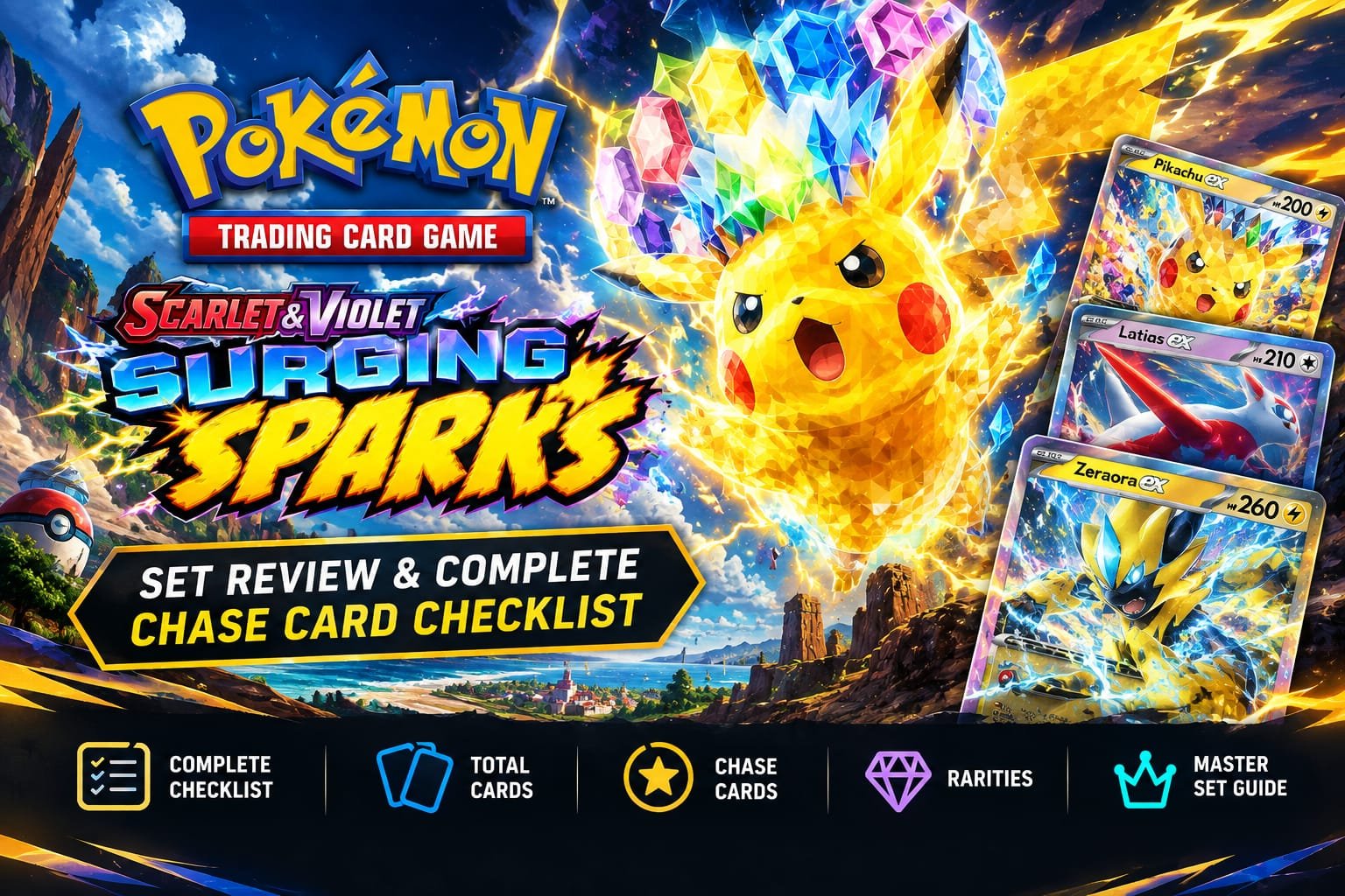 Surging Sparks Set Review & Complete Chase Card Checklist